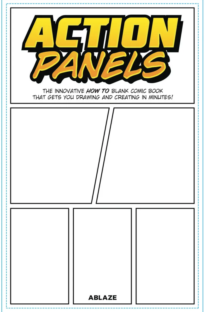 ACTION PANELS - THE INNOVATIVE HOW-TO BLANK COMIC BOOK JOURNAL THAT GETS YOU CREATING IN MINUTES!