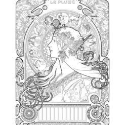 Alphonse Mucha Coloring Book
