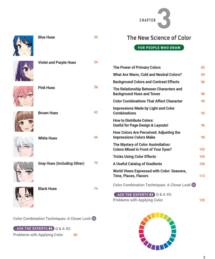 Anime & Manga Digital Coloring Guide: Choose the Colors That Bring Your Drawings to Life! (With Over 1000 Color Combinations)