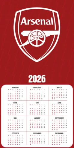 Arsenal Fc Legends 2026 Square Calendar