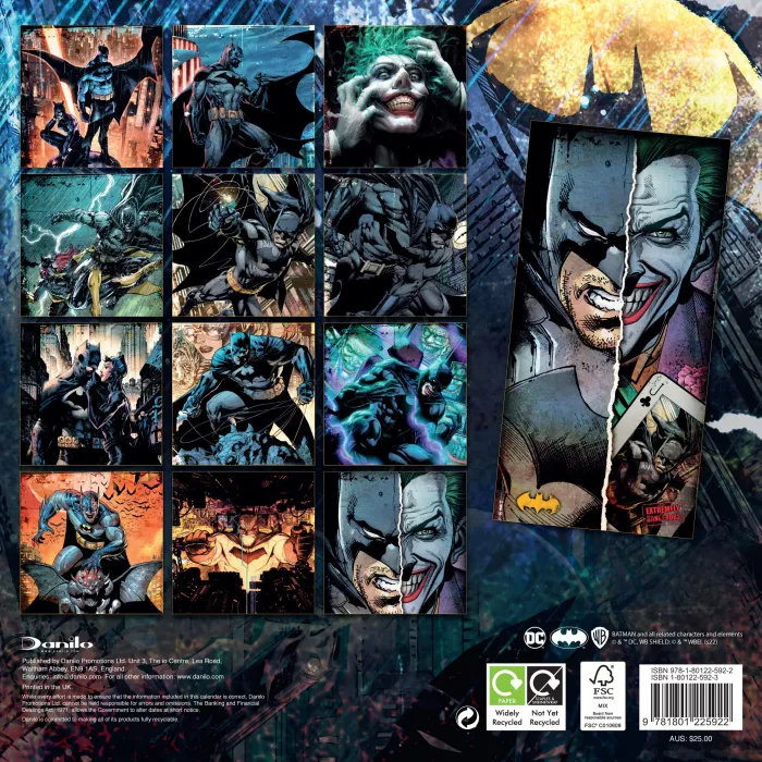 Batman Comics Square Calendar: 2023