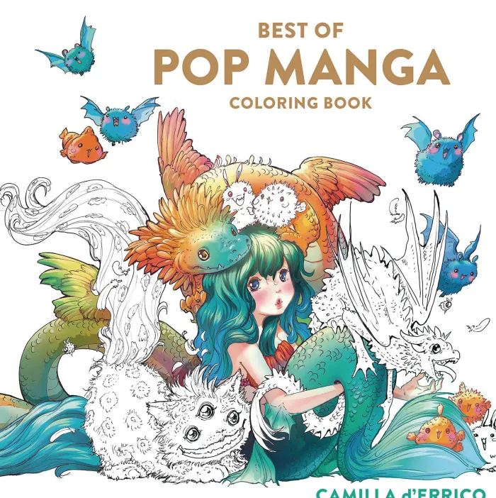 Best of Pop Manga Coloring Book