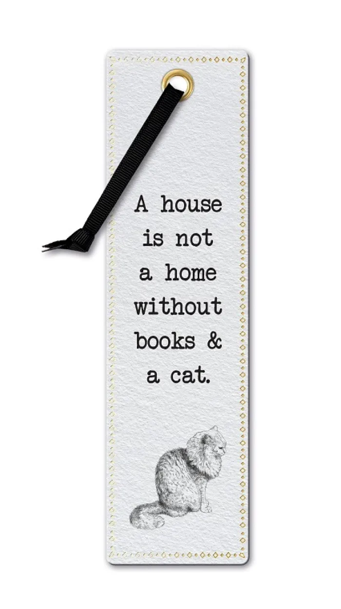 Books and a cat