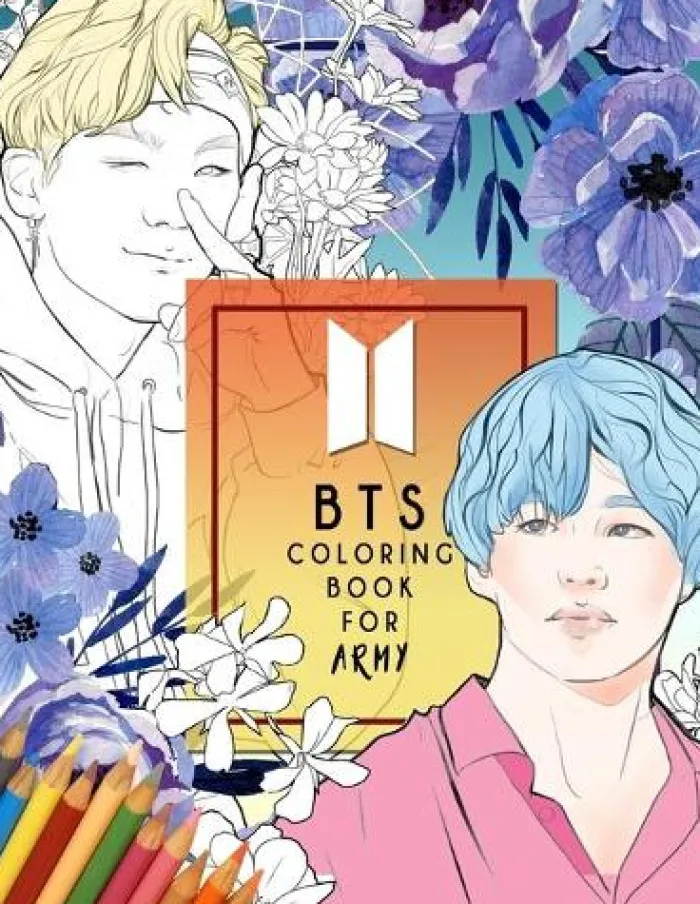 BTS Colorinng Book For ARMY: Beautifully Hand-drawn KPOP Coloring Pages of BTS for relaxation, stress relief and creative expression