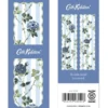 Cath Blue Stripe Floral Premium Bookmark