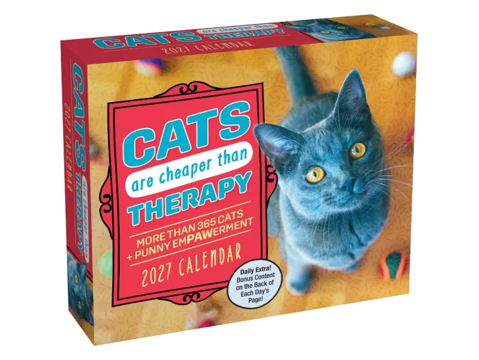 Cats Are Cheaper Than Therapy 2027 Day-to-Day Calendar: More Than 365 Cats