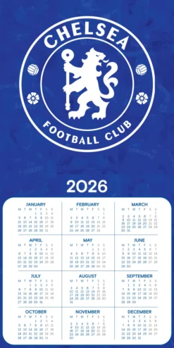 Chelsea Fc Legends 2026 Square Calendar