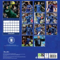 Chelsea Fc Legends 2026 Square Calendar