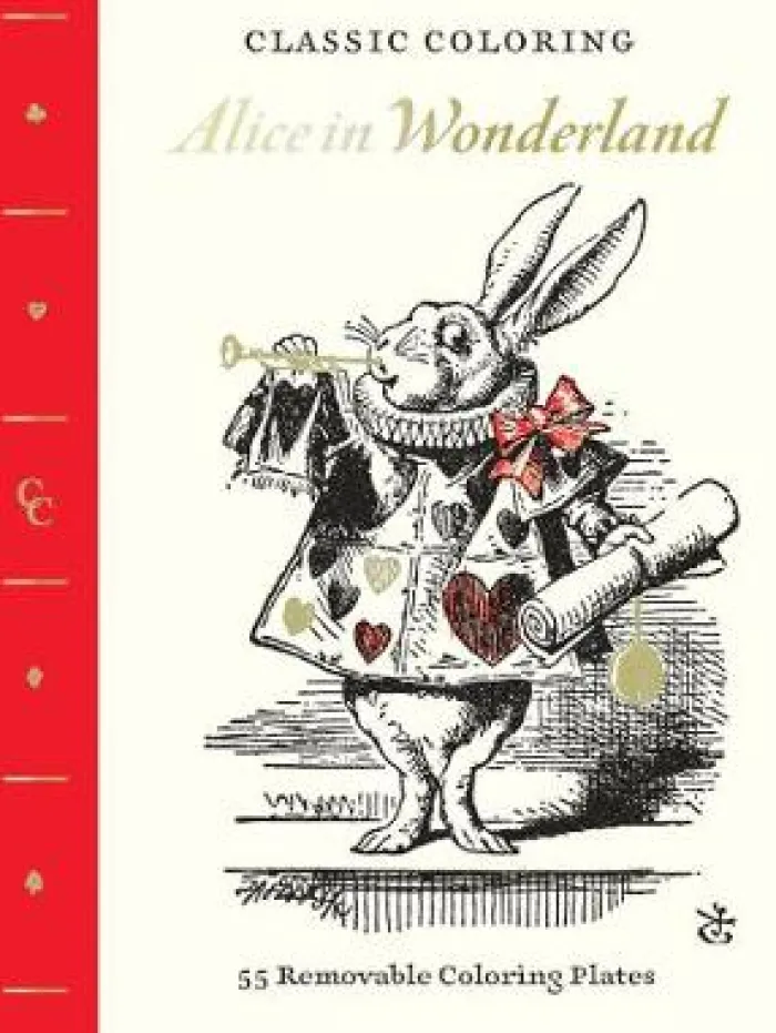 Classic Coloring: Alice in Wonderland (Coloring Book): 55 Removable Coloring Plates