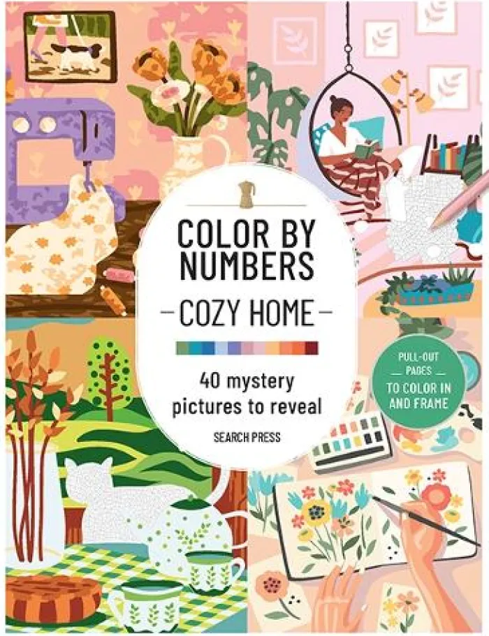 Color by Numbers: Cozy Home: 40 Mystery Pictures to Reveal