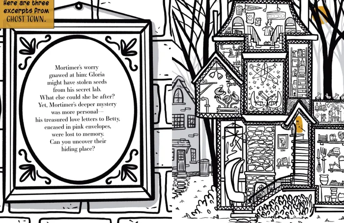 Color & Sleuth: Ghost Town: A Spooky Coloring Mystery - Includes 40+ Coloring Pages, Clue Notebook Sheets, and Downloadable Coloring Poster