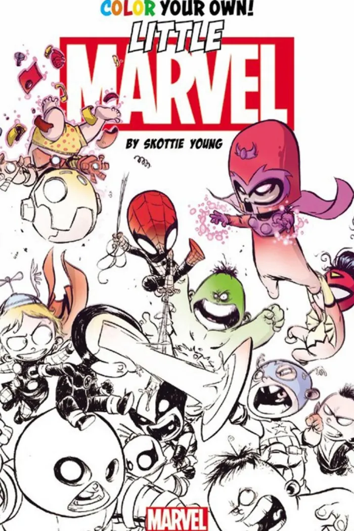 Color Your Own Young Marvel By Skottie Young