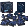 Constellations: A Wooden Magnet Set: With glow-in-the dark poster!