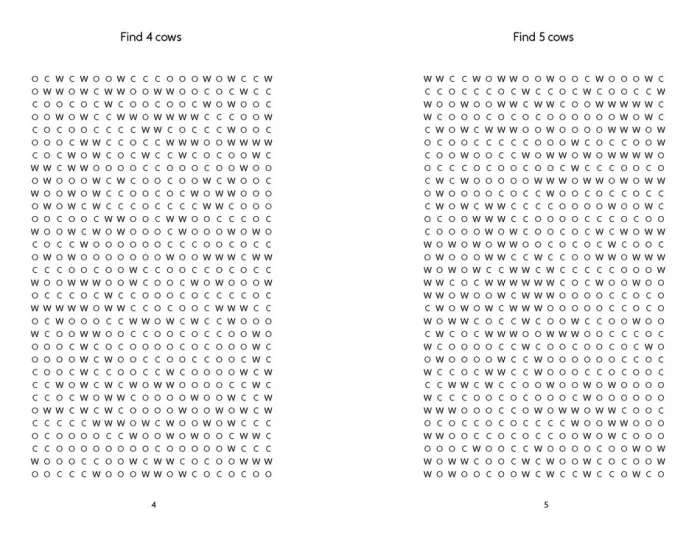 20,000 Cows!: An Almost Impossible Word Search