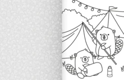 Cozy World Comfy Camping: Easy Colouring and Sticker Scene for Teens, Young Adults and Adults