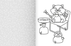 Cozy World Comfy Camping: Easy Colouring and Sticker Scene for Teens, Young Adults and Adults