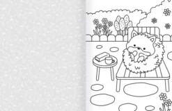 Cozy World Comfy Garden: Easy Colouring and Sticker Scene for Teens, Young Adults and Adults