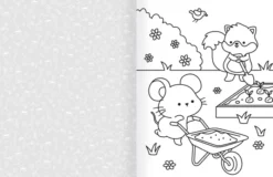 Cozy World Comfy Garden: Easy Colouring and Sticker Scene for Teens, Young Adults and Adults