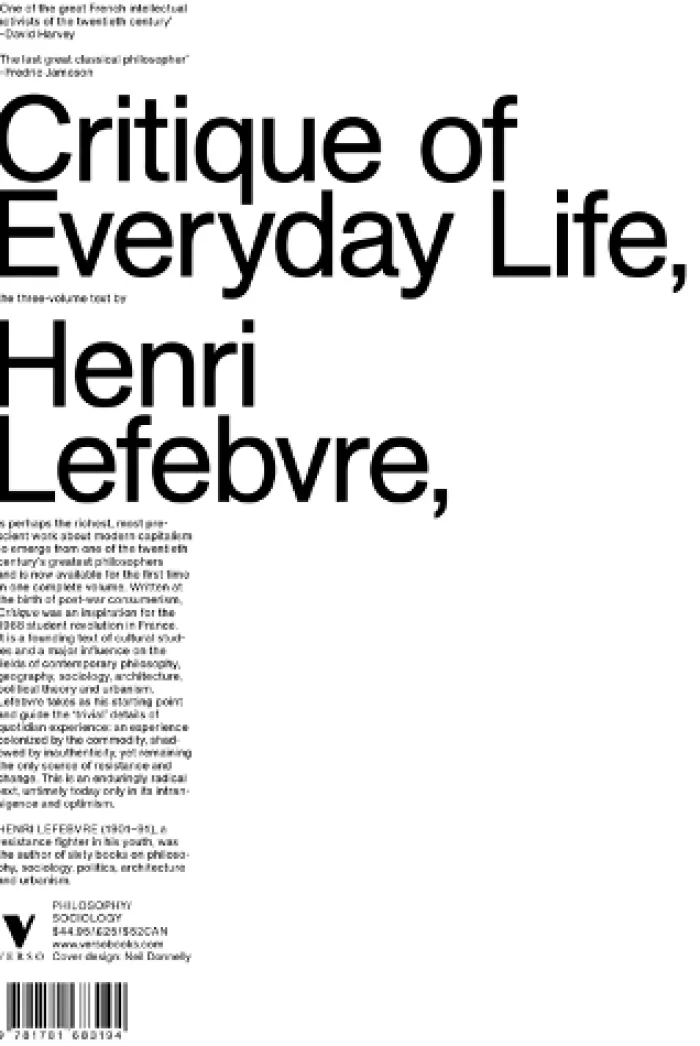 Critique of Everyday Life: The One-Volume Edition