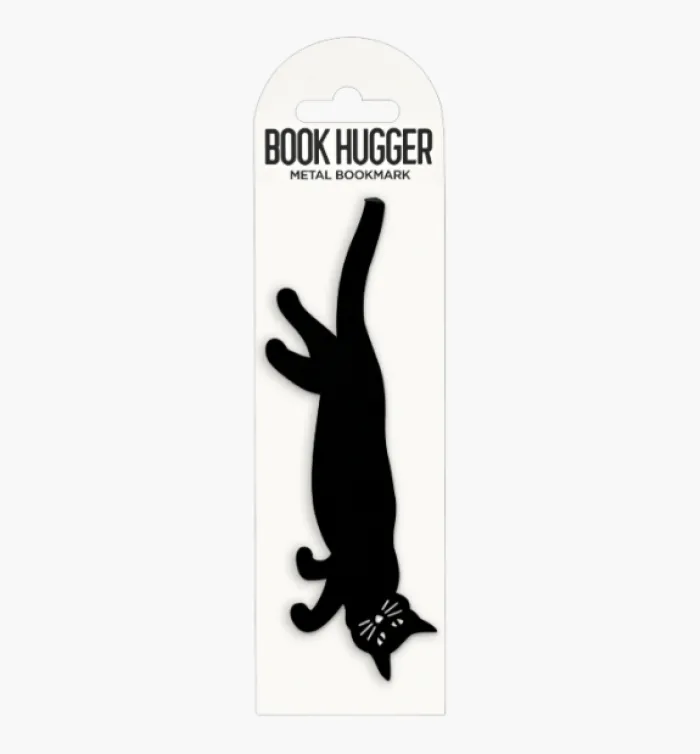 Curious Cat 'Hanging' Metal Bookmark (Book Hugger Series)