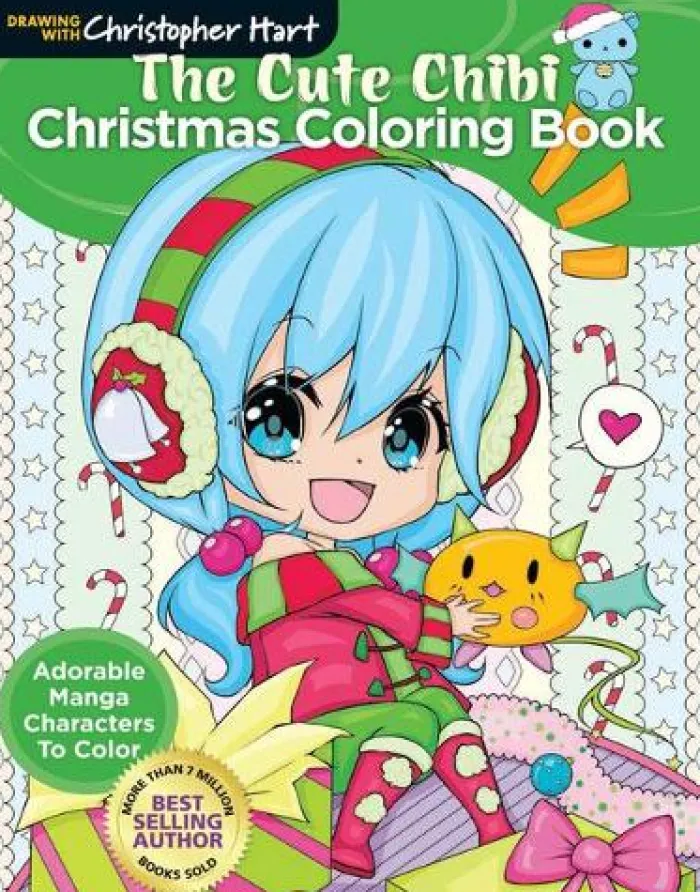 Cute Chibi Christmas Coloring Book, The: Adorable Manga Characters to Color