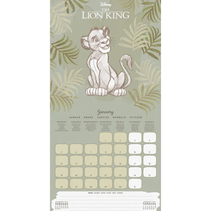 Disney Classics 2026 Square Calendar