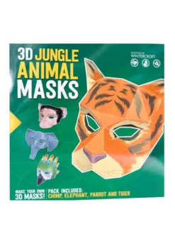 3D Jungle Animal Masks: Designed by Wintercroft