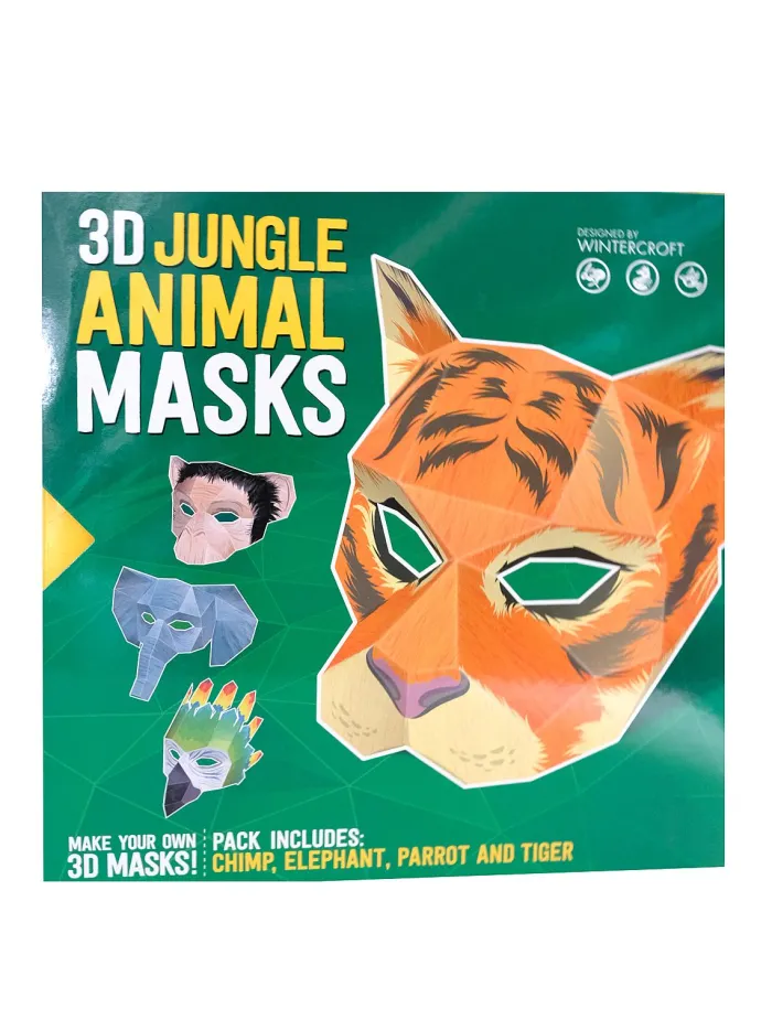 3D Jungle Animal Masks: Designed by Wintercroft