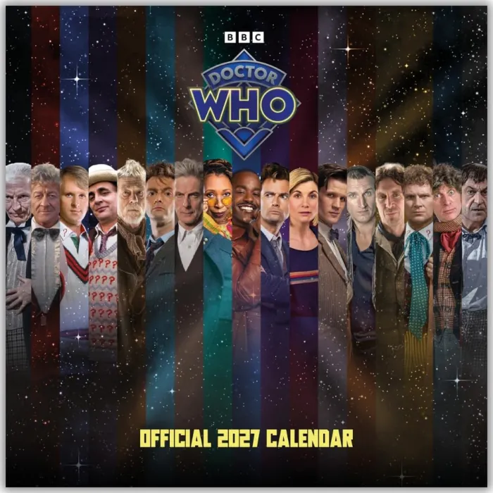 Doctor Who Classic Edition 2027 Square Calendar