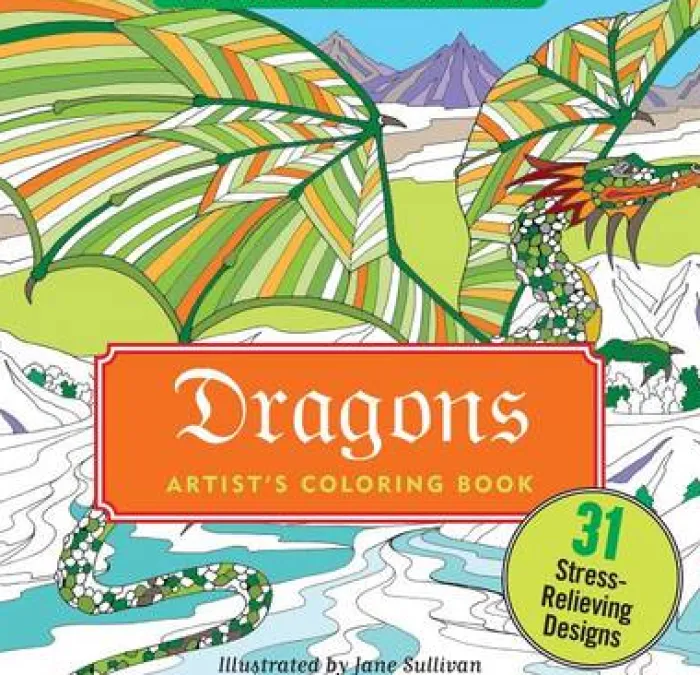Dragons Adult Coloring Book