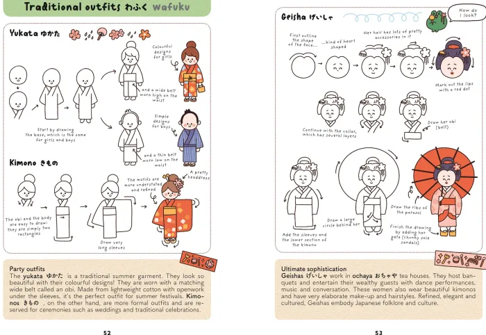 Drawing Japan Kawaii: Learn to draw 235 super cute illustrations to discover Japanese Culture