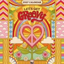 Dreamadelic: Let's Get Groovy Mini Wall calendar 2027 (Art Calendar)