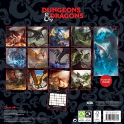 Dungeons & Dragons Square Calendar: 2023
