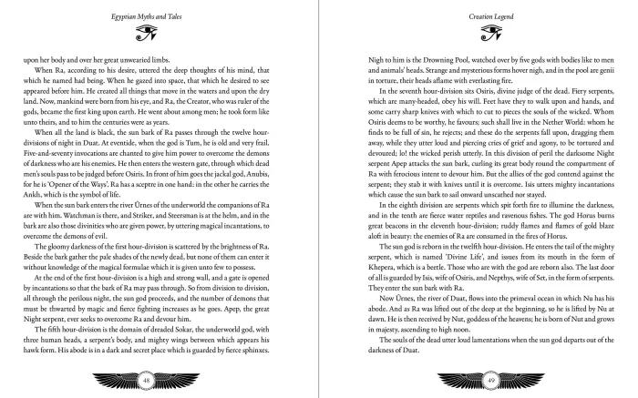 Egyptian Myths and Tales: Stories of the Gods and Goddesses
