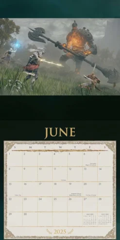 Elden Ring 2025 Wall Calendar