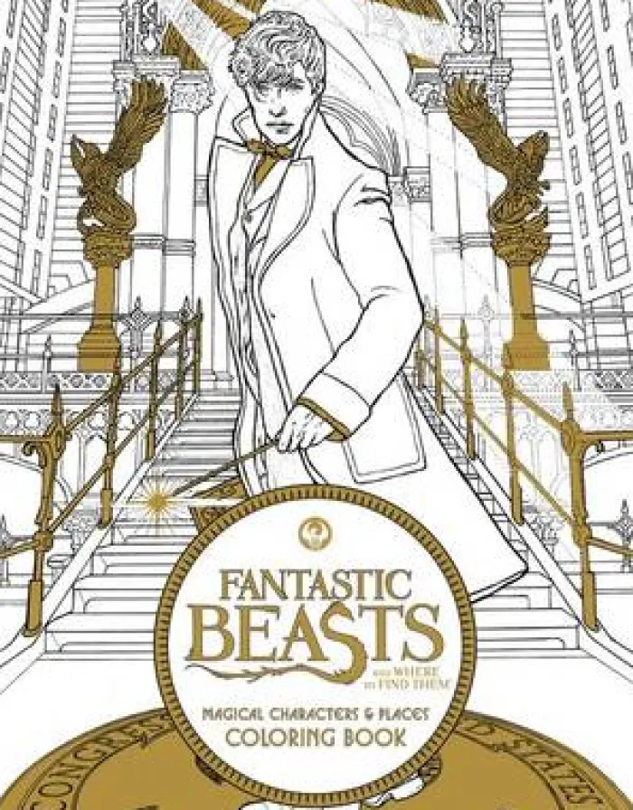 Fantastic Beasts and Where to Find Them: Magical Characters and Places Coloring Book