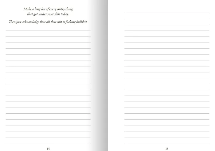 F*ck That: A Journal for Your Honest Thoughts: Includes Affirmation Stickers