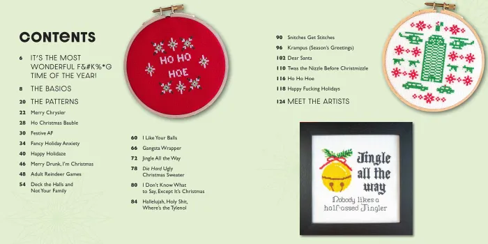 Festive As F*ck: Subversive Cross-Stitch for the Holidays