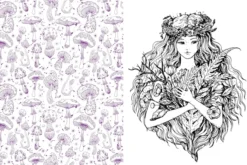 Forest, Fairies, Mushrooms and Goblins Sticker, Color & Activity Book: Over 500 Unique Stickers