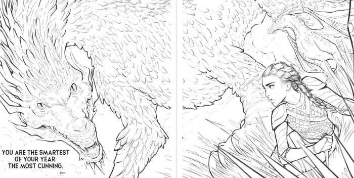 Fourth Wing: The Official Coloring Book