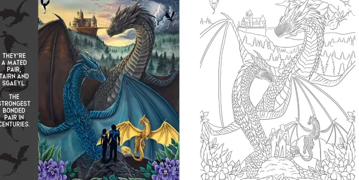 Fourth Wing: The Official Coloring Book