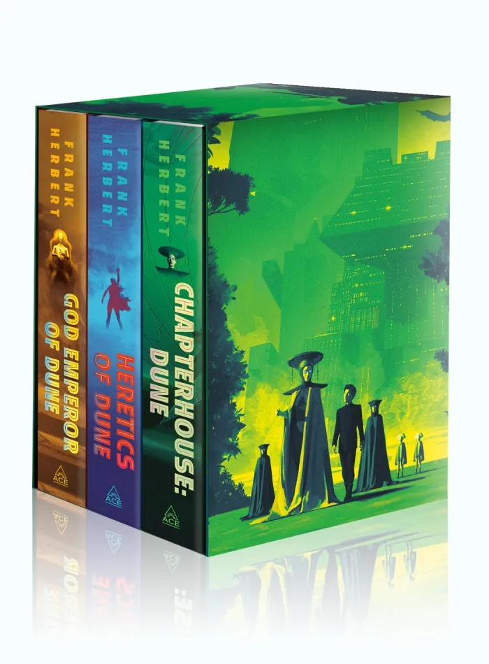 Frank Herbert's Dune Saga Books 4-6 Deluxe Hardcover Boxed Set: God Emperor of Dune, Heretics of Dune, and Chapterhouse: Dune