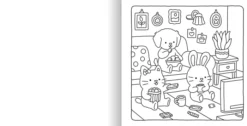 Fuzzy Hygge: Cute and Cozy Coloring Book for Adults & Teens Featuring Adorable Animals Characters for Stress Relief
