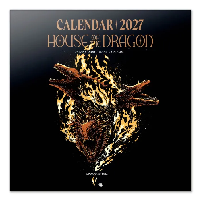 Game Of Thrones - House Of The Dragon Season 3 2027 30X30 Calendar