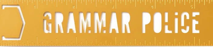 Grammar Police Metal Bookmark Stencil