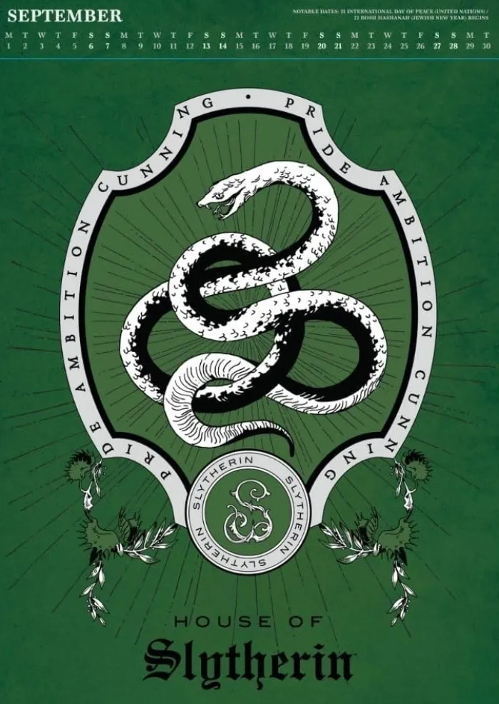 Harry Potter Month to View A3 Deluxe Calendar Official Product 2025