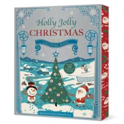 Holly Jolly Christmas Coloring Book: Festive Scenes of Santa, Reindeer & Cheer - Over 150 Pages to Color
