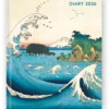 Japanese Woodblocks 2026 Desk Diary Planner - Week to View, Illustrated Throughout