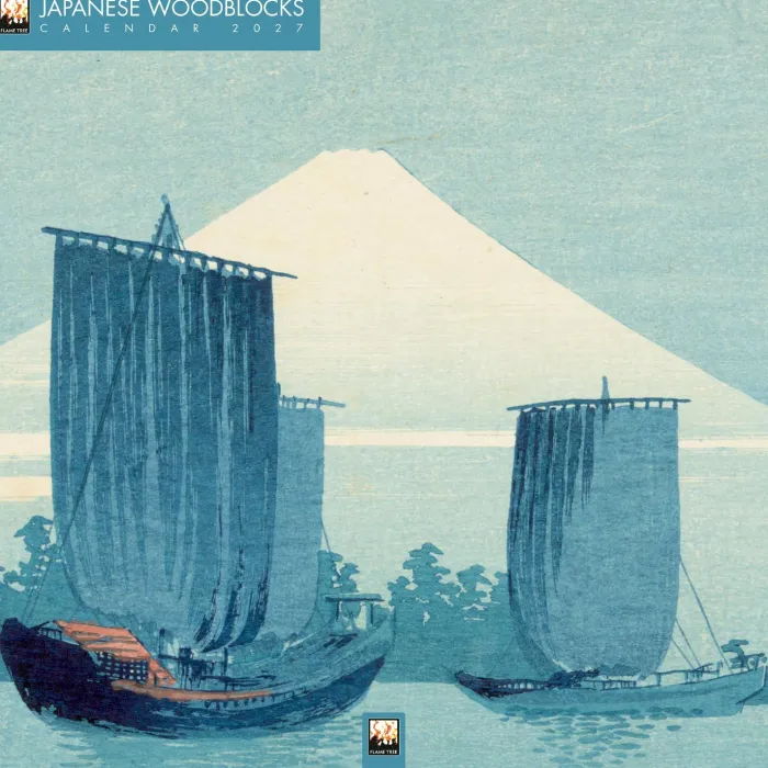 Japanese Woodblocks Wall Calendar 2027 (Art Calendar)