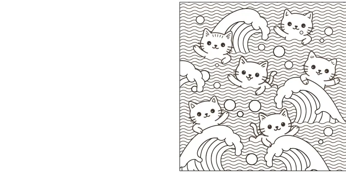 Ja-purr-nese Cats: A cozy, cute kitty colouring book of Japanese cats